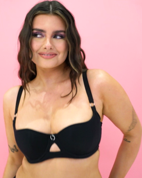 Boost Me Up Padded Balcony Bra Black &pound;32