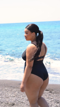First Class Plunge Swimsuit Black &pound;61