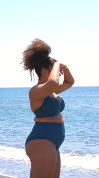 First Class Balcony Bikini Top Deep Teal &pound;37, First Class High Waist Bikini Bottom Deep Teal &pound;27