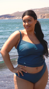First Class Classic Bikini Bottom Deep Teal Blue, First Class Tankini Top Deep Teal Blue &pound;46