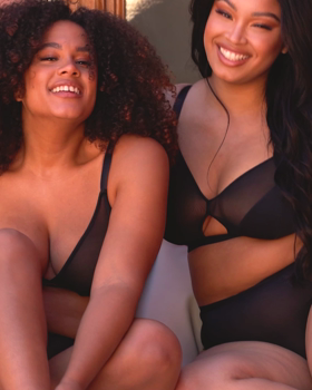 Get Up and Chill Bralette Black &pound;29, Get Up and Chill Short Black &pound;16