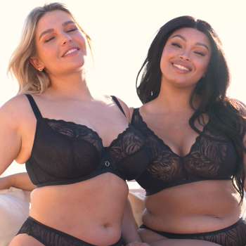 Lace Daze Bralette Black &pound;30, Lace Daze Balcony Bra Black &pound;35, Lace Daze Brazilian Black &pound;19