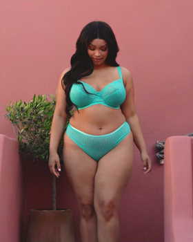Lace Daze Balcony Bra Blue Lagoon &pound;35, Lace Daze Brazilian Blue Lagoon &pound;19