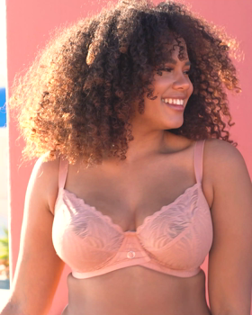 Lace Daze Balcony Bra Latte Beige &pound;35, Lace Daze Brazilian Latte Beige &pound;19