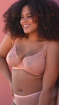 Lace Daze Balcony Bra Latte Beige &pound;35, Lace Daze Brazilian Latte Beige &pound;19