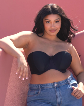 Luxe Strapless Bra Black &pound;37