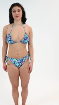 Mykonos - Blue print Bikini Triangle Top &pound;32 $65 &euro;50 String Brief &pound;22 $40 &euro;34
