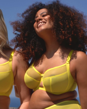 Victory Balcony Bra Citron &pound;35, Victory Short Citron &pound;18