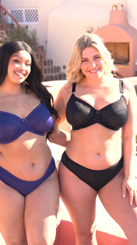 WonderFully Full Cup Bra Navy/Black &pound;36, Wonderfully Short Navy/Black &pound;19